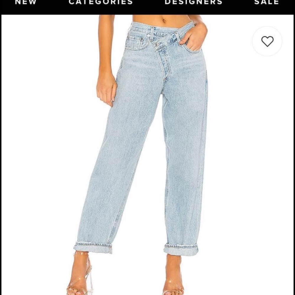 Agolde crisscross jeans size 24.